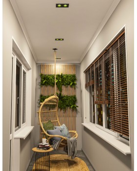 DK3072-BK+GR Встраиваемый светильник, IP 20, 10 Вт, GU5.3, LED, черный/зеленый, пластик-foto2