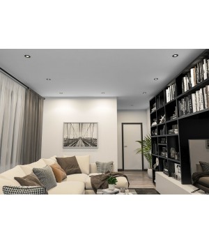 DK3061-BK+CH Встраиваемый светильник, IP 20, 10 Вт, GU5.3, LED, черный/хром, пластик-foto2