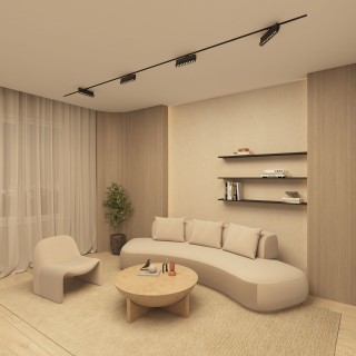 DK6636-BK Поворотный однофазный трековый светильник EDDER со светодиодом L271mm 220V 20W 30° 3000K IP20 черный алюминий-foto4