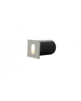 DK1012-WH Светильник встраиваемый в стену, IP 20, LED, 1 Вт, белый, алюминий