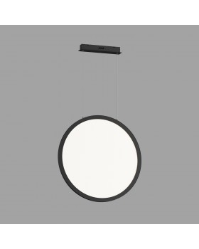 DK6606-BK Подвесной вертикальный светильник Veil со светодиодом H1700 d600 220V 48W 3000-6000K IP20 черный алюминий-foto3