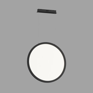 DK6606-BK Подвесной вертикальный светильник Veil со светодиодом H1700 d600 220V 48W 3000-6000K IP20 черный алюминий-foto3