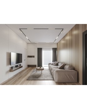 TR2022-BK Профиль-трек SMART ONE, для натяжных потолков, 2 м, алюминий, черный-foto3