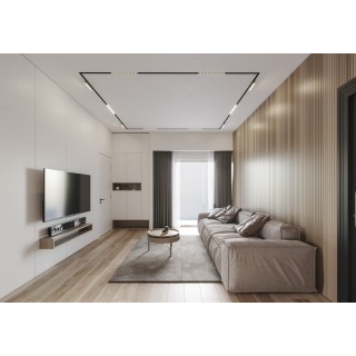 TR2022-BK Профиль-трек SMART ONE, для натяжных потолков, 2 м, алюминий, черный-foto3