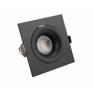 DK2121-BK Встраиваемый светильник, IP 20, 50 Вт, GU10, черный, алюминий