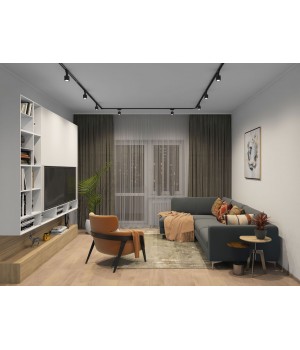 TR1001-BK Шинопровод однофазный, 1 м, черный, заглушки в комплекте-foto4