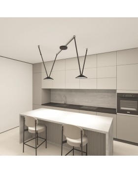 DK5564-BK Cветильник для трека-ремня Belty, серия Flow, со светодиодом, D300*H71мм, 48V DC, 20W, RA90, 120°, 4000K, IP20, черный, алюминий-foto5