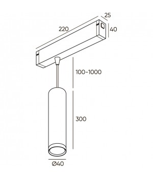 DK8008-BK Подвесной светильник SMART HANG 9W DIM 2700K-6000K черный-foto2