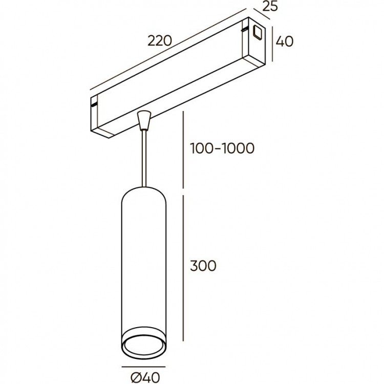 DK8008-BG Подвесной светильник SMART HANG 9W DIM 2700K-6000K матовое золото с черным