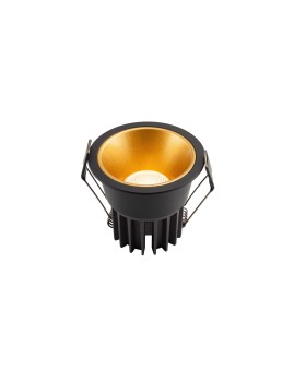 DK4500-GB Встраиваемый светильник, IP 20, 12 Вт, LED 3000, черно-золотой, алюминий