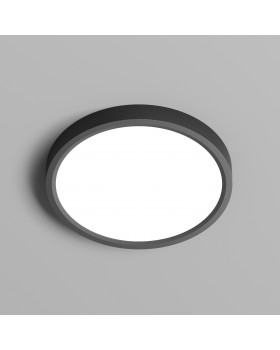 DK6520-BK Накладной светильник THIN, IP40, 18W, 3000K/4000K/6500K, переключатель цветовой температуры на корпусе, черный, полимер DK6520-BK Накладной светильник THIN, IP40, 18W, 3000K/4000K/6500K, переключатель цветовой температуры на корпусе, черный, полимер