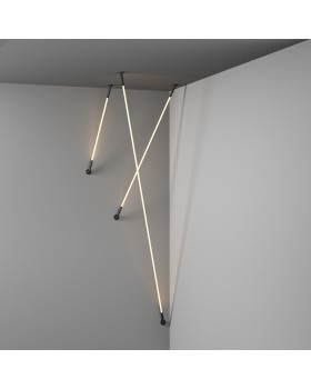 DK7505-BK Cветильник-трос в оплетке FLEX со светодиодом 5м 24V DC 86W 360° 3000К IP20 черный-foto2