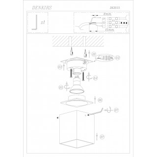 DK2033-WH Светильник накладной IP 20, 50 Вт, GU10, белый, алюминий-foto2