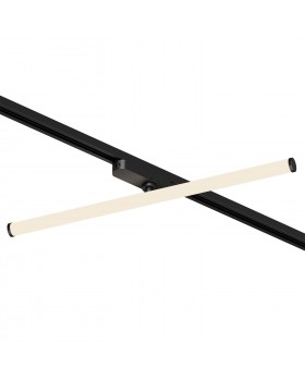 DK6638-BK Поворотный однофазный трековый светильник STROM со светодиодом L600mm 220V 15W 150° 3000K IP20 черный алюминий/акрил-foto2