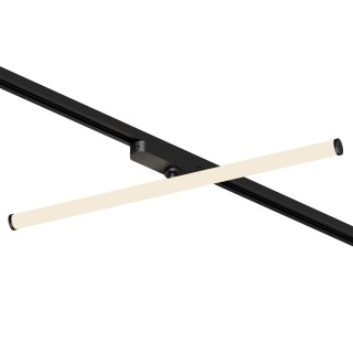 DK6638-BK Поворотный однофазный трековый светильник STROM со светодиодом L600mm 220V 15W 150° 3000K IP20 черный алюминий/акрил-foto2