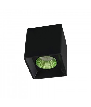 DK3080-BK+GR Светильник накладной IP 20, 10 Вт, GU5.3, LED, черный/зеленый, пластик