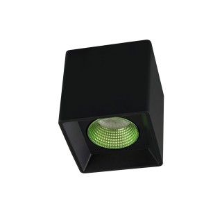 DK3080-BK+GR Светильник накладной IP 20, 10 Вт, GU5.3, LED, черный/зеленый, пластик