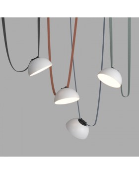 DK5560-WH+BK Cветильник для трека-ремня Belty, серия Flow, со светодиодом, D220*H117мм, 48V DC, 24W, RA90, 120°, 4000K, IP20, белый с черным, алюминий-foto3