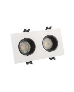 DK3022-WB Встраиваемый светильник, IP 20, 10 Вт, GU5.3, LED, белый/черный, пластик-foto2