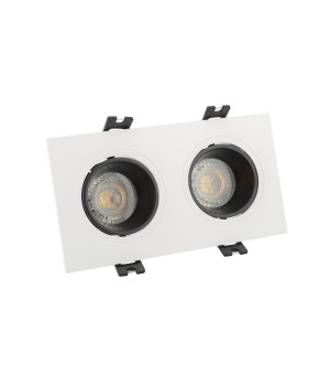 DK3022-WB Встраиваемый светильник, IP 20, 10 Вт, GU5.3, LED, белый/черный, пластик-foto2