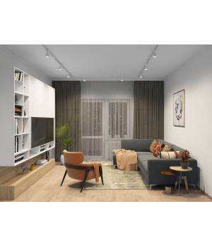 TR1001-WH Шинопровод однофазный, 1 м, белый, заглушки в комплекте-foto4