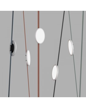 DK5566-WH+BK Cветильник для трека-ремня Belty, серия Flow, со светодиодом, D168*H29.5мм, 48V DC, 10W, RA90, 120°, 4000K, IP20, белый с черным, алюминий-foto2