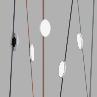 DK5566-WH+BK Cветильник для трека-ремня Belty, серия Flow, со светодиодом, D168*H29.5мм, 48V DC, 10W, RA90, 120°, 4000K, IP20, белый с черным, алюминий-foto2