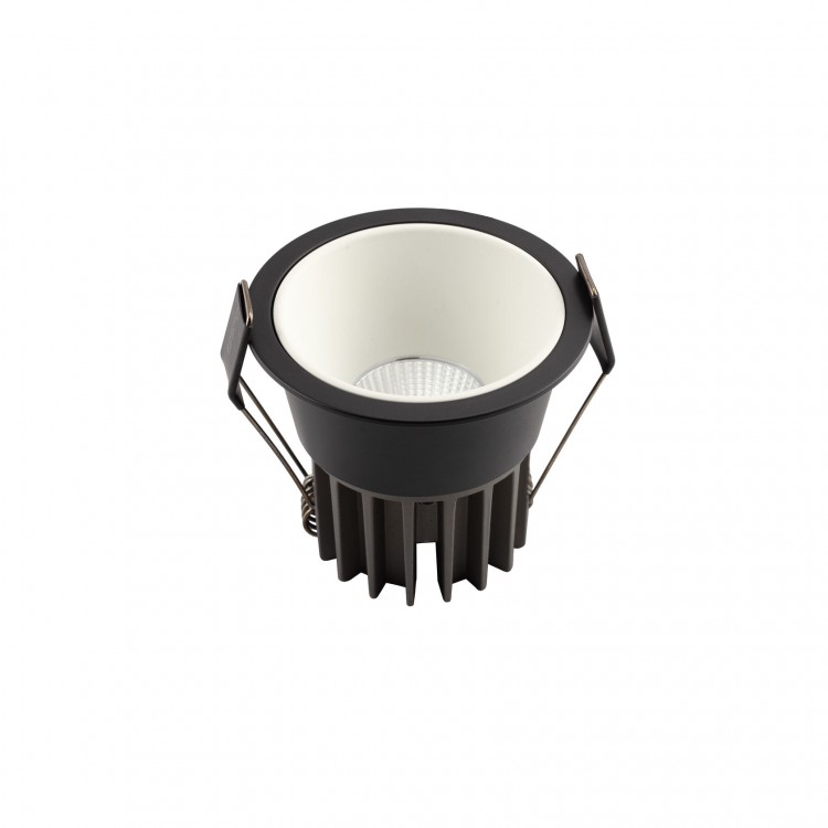 DK4500-BW Встраиваемый светильник, IP 20, 12 Вт, LED 3000, черно-белый, алюминий
