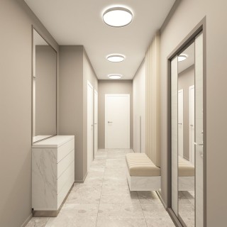 DK6510-WH Накладной светильник со встроенным светодиодом, 40W, IP 20, 3000K - 6500K, управление пульт Д/У (в комплекте) и Wi-Fi 2,4 Ггц. Эко система Tuya Smart, Яндекс.Алиса, белый, металл, полимер-foto4