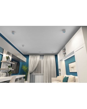 DK3080-WH+CY Светильник накладной IP 20, 10 Вт, GU5.3, LED, белый/голубой, пластик-foto2