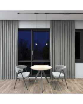 DK5368-BK Светильник для трека Air, серия Grill 2700-6500 со светодиодом, L230*W26*H60мм, 48V DC, 12W, RA?90, 36°, 2700-6500K, IP20, черный, алюминий-foto7