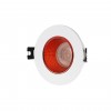 DK3061-WH+RD Встраиваемый светильник, IP 20, 10 Вт, GU5.3, LED, белый/красный, пластик