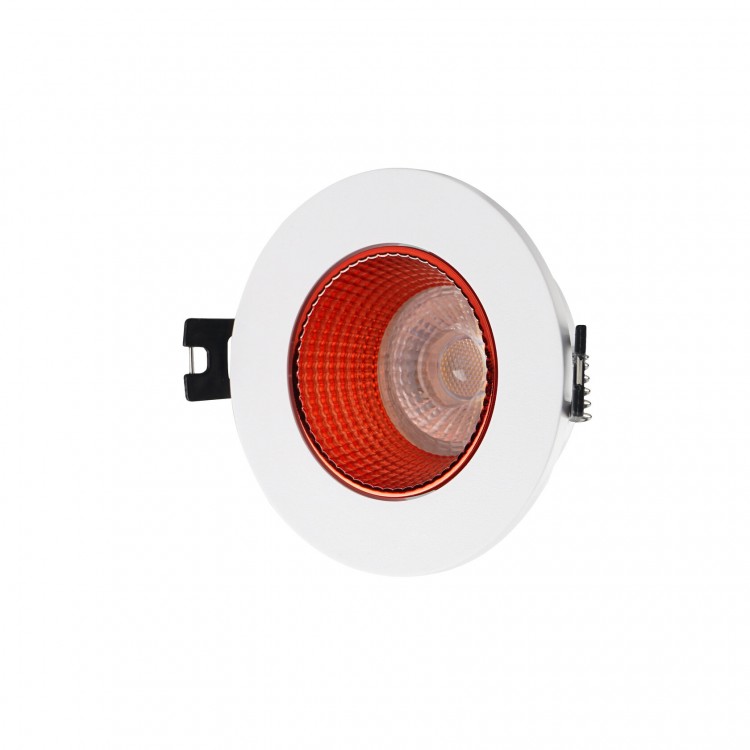 DK3061-WH+RD Встраиваемый светильник, IP 20, 10 Вт, GU5.3, LED, белый/красный, пластик
