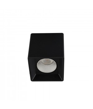 DK3080-BK+CH Светильник накладной IP 20, 10 Вт, GU5.3, LED, черный/хром, пластик