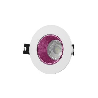 DK3061-WH+PI Встраиваемый светильник, IP 20, 10 Вт, GU5.3, LED, белый/розовый, пластик