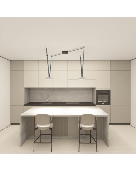 DK5564-WH+BK Cветильник для трека-ремня Belty, серия Flow, со светодиодом, D300*H71мм, 48V DC, 20W, RA90, 120°, 4000K, IP20, белый с черным, алюминий-foto7