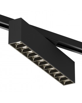 DK6434-BK Поворотный однофазный трековый светильник EDDER со светодиодом L273mm 220V 20W 30° 3000K IP20 черный алюминий-foto2