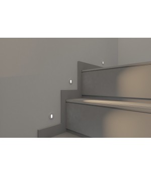 DK1011-WH Светильник встраиваемый в стену, IP 20, LED, 1 Вт, белый, алюминий-foto3