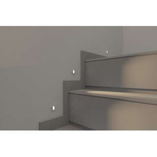 DK1011-WH Светильник встраиваемый в стену, IP 20, LED, 1 Вт, белый, алюминий-foto3