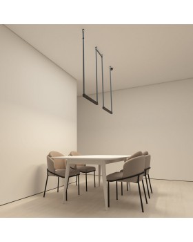 DK5572-BK Cветильник для трека-ремня Belty, серия Grill, со светодиодом, L642*W40*H45мм, 48V DC, 24W, RA90, 24°, 4000K, IP20, черный, алюминий-foto4