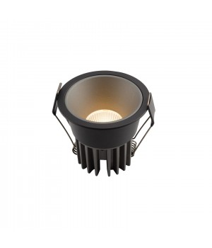 DK4400-BG Встраиваемый светильник, IP 20, 7 Вт, LED 3000, черно-серый, алюминий