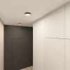 DK2850-BK Накладной светильник TAB 24 Вт, LED 3000K/4000K/6500K, IP 20, d160mm, черный, алюминий/акрил