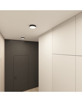 DK2850-BK Накладной светильник TAB 24 Вт, LED 3000K/4000K/6500K, IP 20, d160mm, черный, алюминий/акрил-foto7