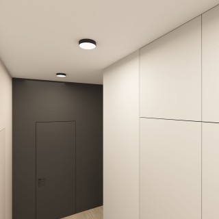 DK2850-BK Накладной светильник TAB 24 Вт, LED 3000K/4000K/6500K, IP 20, d160mm, черный, алюминий/акрил-foto7