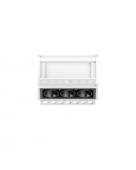 DK2530-WB Встраиваемый светильник SPACE со светодиодом под шпатлевку L69mm 220V 6W 38° 4000К IP20 белый/черный алюминий-foto2