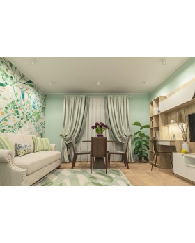 DK3090-WH+GR Светильник накладной IP 20, 10 Вт, GU5.3, LED, белый/зеленый, пластик-foto2