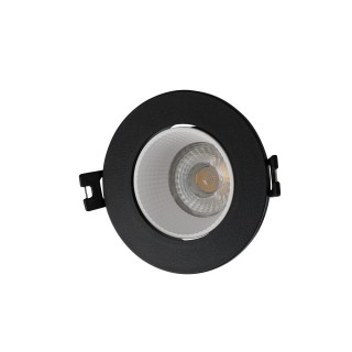 DK3061-BK+WH Встраиваемый светильник, IP 20, 10 Вт, GU5.3, LED, черный/белый, пластик
