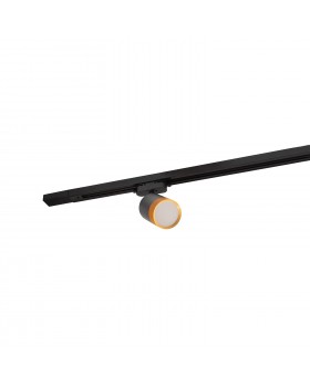 DK6405-BG Трековый светильник IP 20, 7 Вт, LED 3000, черный/золотой, алюминий-foto4