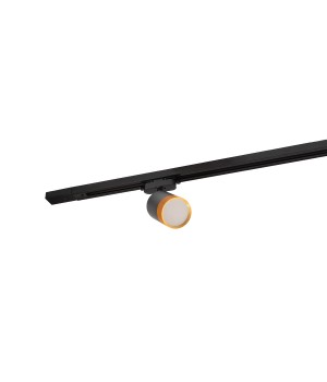DK6405-BG Трековый светильник IP 20, 7 Вт, LED 3000, черный/золотой, алюминий-foto4