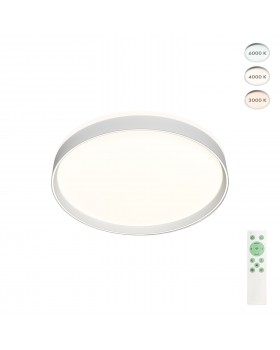 DK6510-WH Накладной светильник со встроенным светодиодом, 40W, IP 20, 3000K - 6500K, управление пульт Д/У (в комплекте) и Wi-Fi 2,4 Ггц. Эко система Tuya Smart, Яндекс.Алиса, белый, металл, полимер-foto2